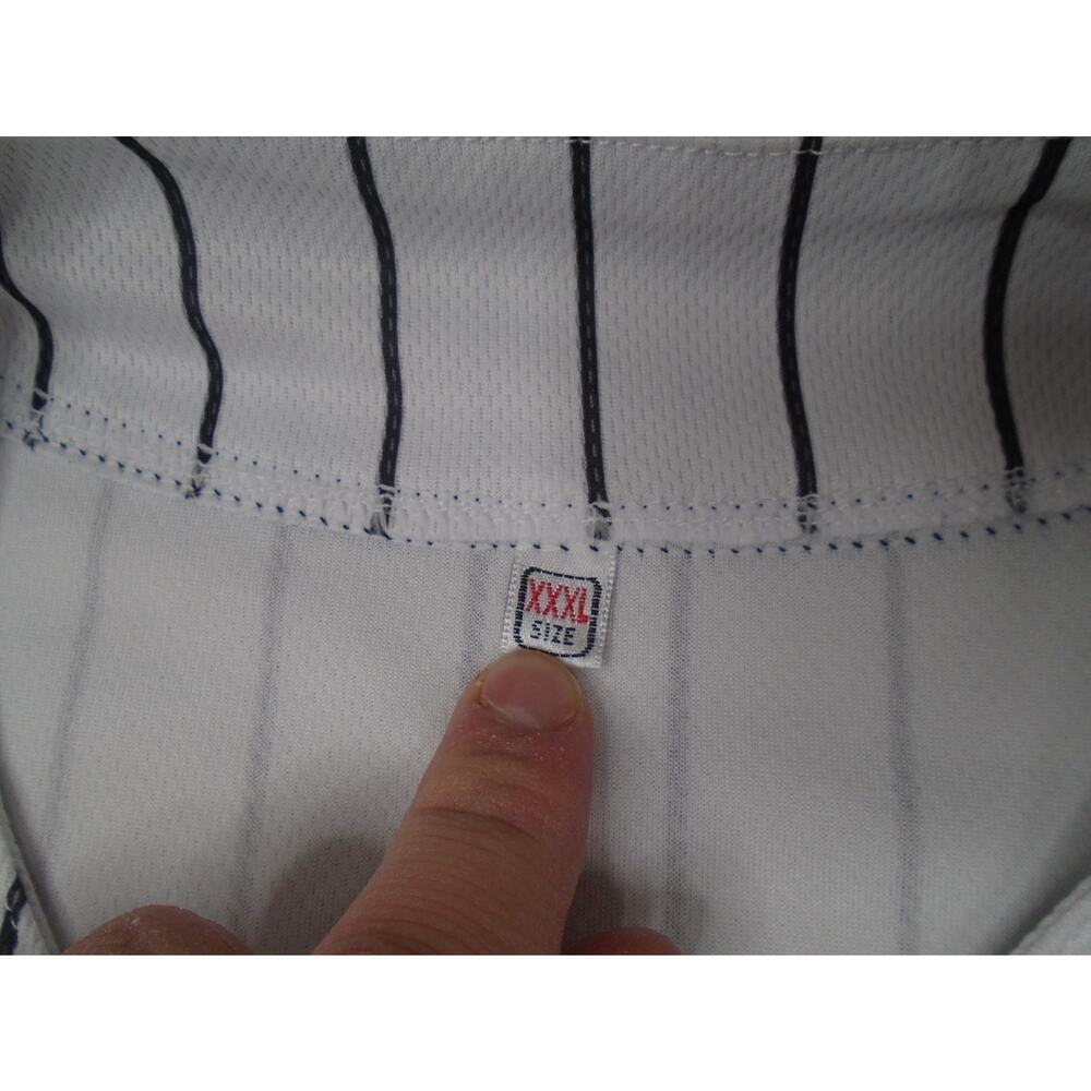 #9 Knights Movie Custom Stitched Baseball Jersey Men's XXXL White Striped - Picture 4 of 12